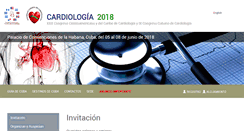 Desktop Screenshot of cardiologiacuba.com