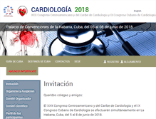 Tablet Screenshot of cardiologiacuba.com